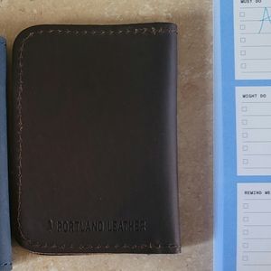 SOLD Portland Leather Goods bifold wallet